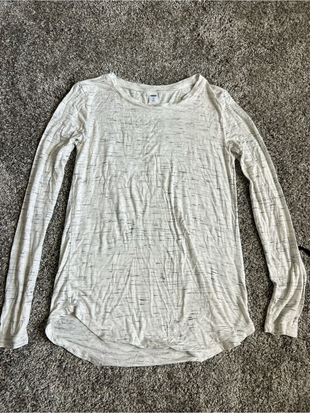 Women's Long-Sleeve Lightweight Tee in Light Cream